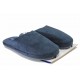 Домашни чехли - висококачествен текстилен материал - сини - EO-25865