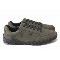 Мъжки обувки - естествена кожа - сиви - EO-25712